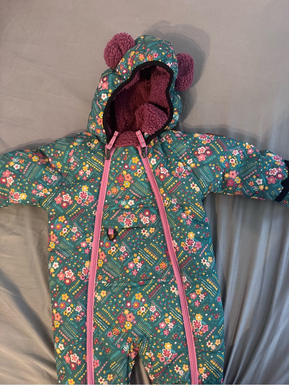Obermeyer Floral Toddler Snowsuit / Skit Suit